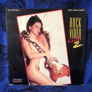 Rock Video Girls 2 Digital Stereo Laserdisc Vintage 90s HUGE CD DIY Wall Art